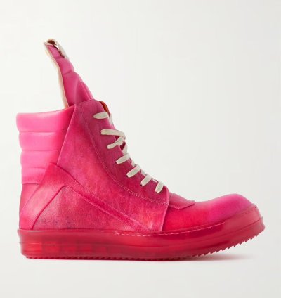 NEW SS23 Edfu Hot Pink Transparent Leather Geobasket