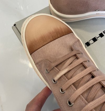 NEW WITH TOTE RICK OWENS UNIQUE FADED PINK LOW RAMONES