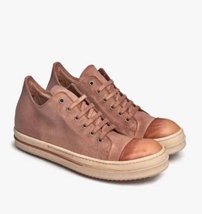 NEW WITH TOTE RICK OWENS UNIQUE FADED PINK LOW RAMONES