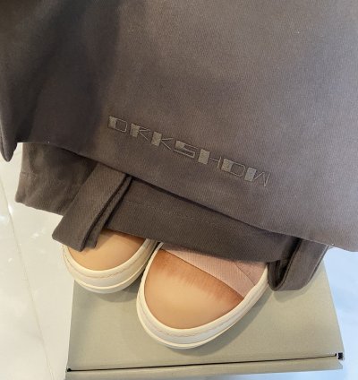 NEW WITH TOTE RICK OWENS UNIQUE FADED PINK LOW RAMONES