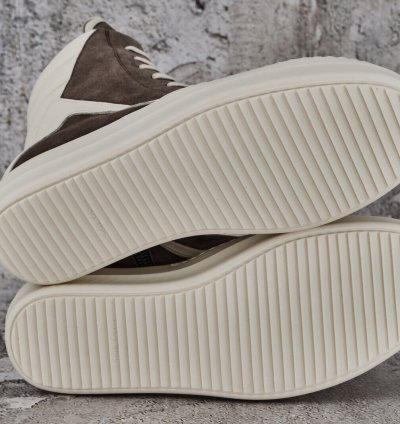 NIB RICK OWENS GEOBASKET HI TOP LEATHER SNEAKERS 41 1190