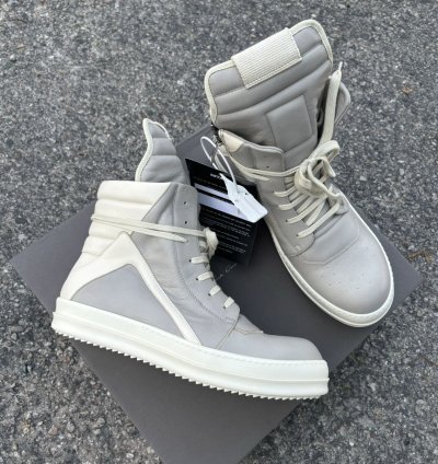 NWT Rick Owens Lido Geobasket Grey - 43 5