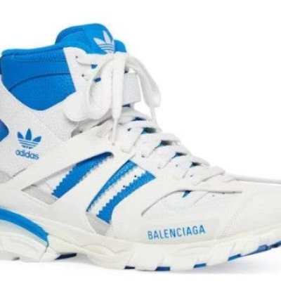 o1in1g0324 Track Forum Sneakers in White Blue