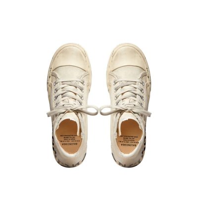 o1mt1gz0824 Paris High Top Graffiti Sneaker in Cream