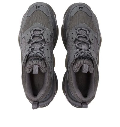 o1mt1gz1024 Triple Clear Sole Sneaker in Dark Grey