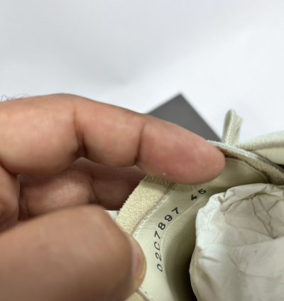 Off white vintage suede sneakers