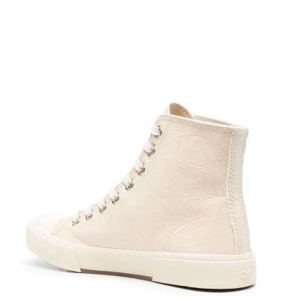Paris High Top Leather in White