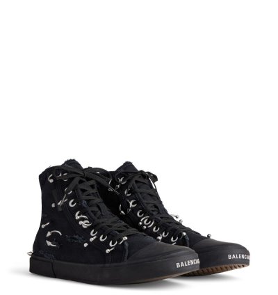Paris High Top Sneakers with piercing
