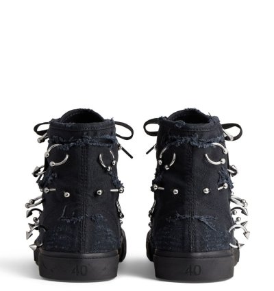 Paris High Top Sneakers with piercing