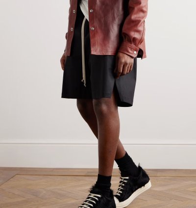 PONY HAIR FUR RAMONES SS24 LIDO BLACK CALF FURRY LOW SNEAKS