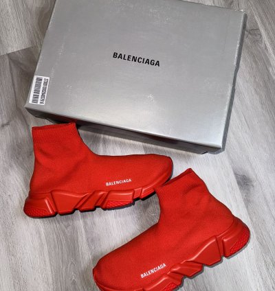 Red Balenciaga Speed LT Sneaker