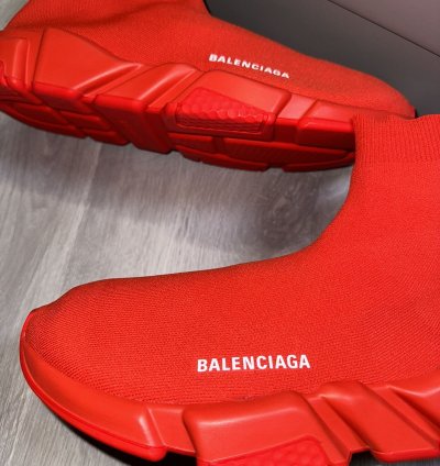 Red Balenciaga Speed LT Sneaker