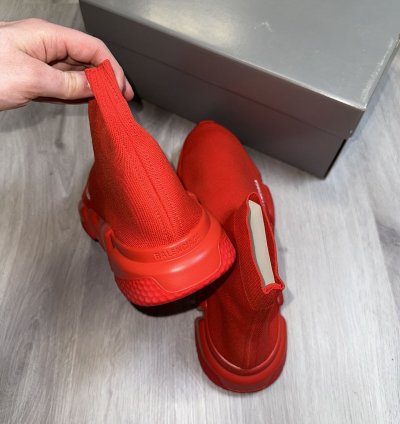 Red Balenciaga Speed LT Sneaker