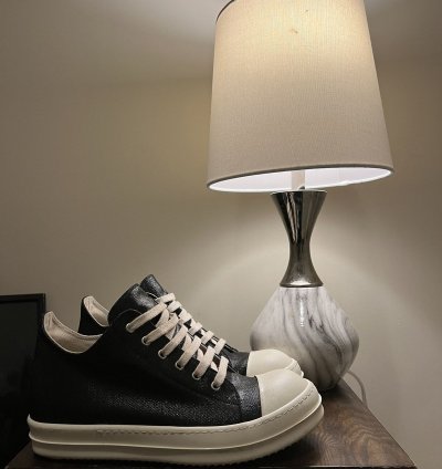 Rick Owen DRKSHDW Low Black Foil Denim