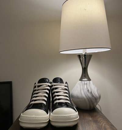 Rick Owen DRKSHDW Low Black Foil Denim