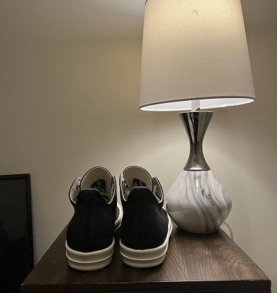 Rick Owen DRKSHDW Low Black Foil Denim