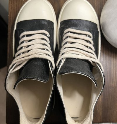 Rick Owen DRKSHDW Low Black Foil Denim