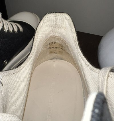 Rick Owen DRKSHDW Low Black Foil Denim