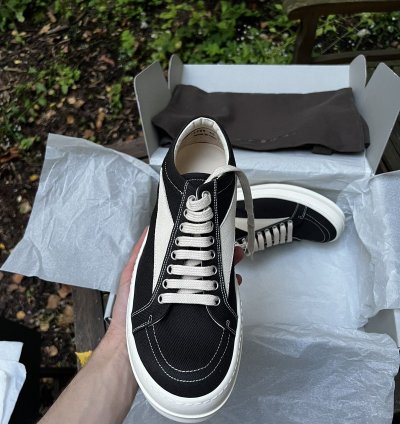 Rick owen drkshdw vintage sneaker overdyed DU01C6803