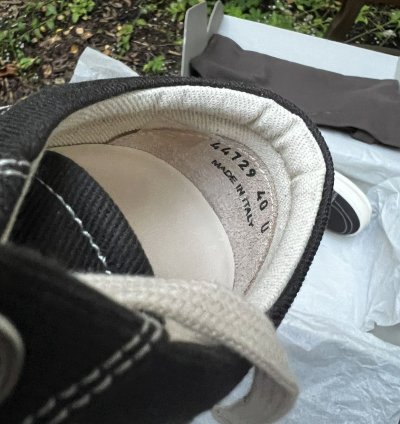Rick owen drkshdw vintage sneaker overdyed DU01C6803
