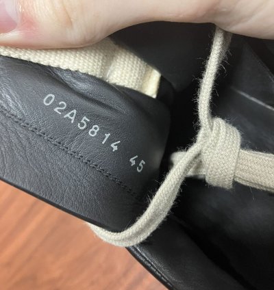 Rick Owen Geth Runner Black 45 12