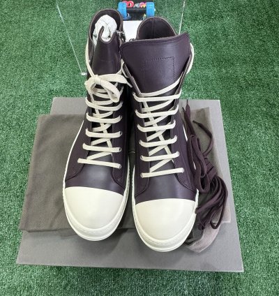 Rick Owen High Top Leather Ramone