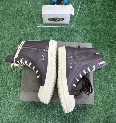 Rick Owen High Top Leather Ramone