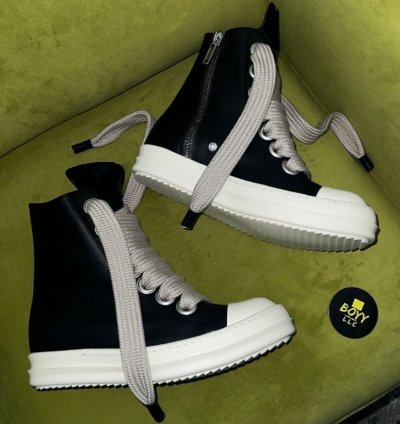 Rick Owen jumbo lace sneakers sz 44