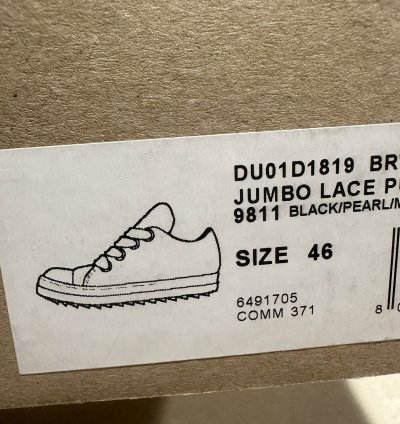 Rick Owen Jumbo laces Drkshow