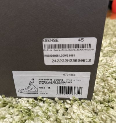 Rick Owen Jumbolaced Geobaskets