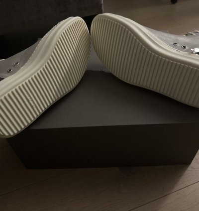 Rick Owen Pearl Milk HI Sneaker