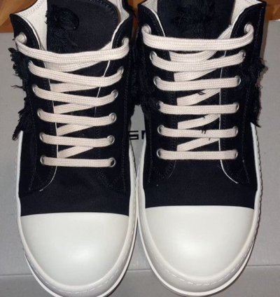 Rick Owen Slash Low Top Sneakers