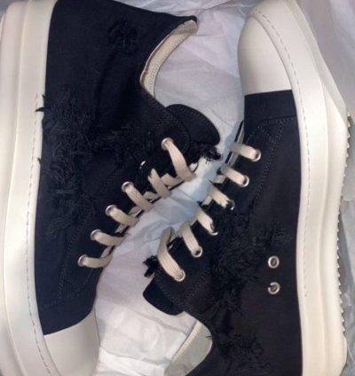 Rick Owen Slash Low Top Sneakers