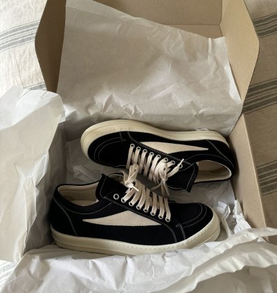 Rick Owen Vintage Sneaks Vans Black Milk