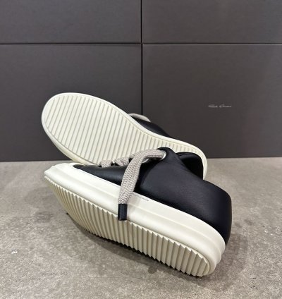 RICK OWENS - Jumbo Lace Low Black Milk
