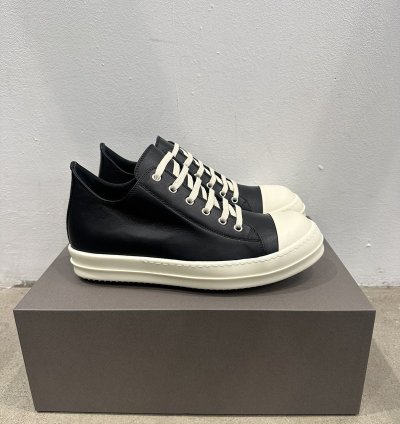 RICK OWENS - Low Sneaks Black Milk