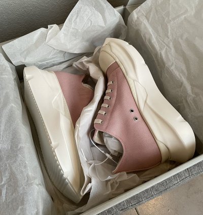 RICK OWENS ABSTRACT LOW FADED PINK MILK
