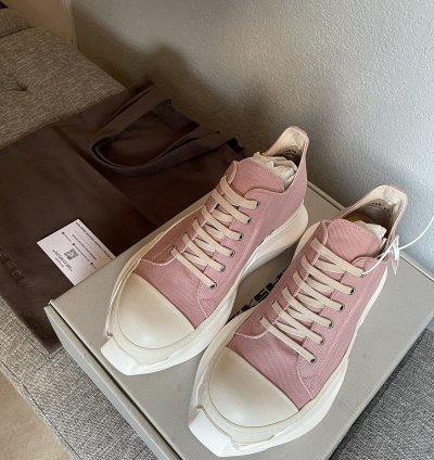 RICK OWENS ABSTRACT LOW FADED PINK MILK