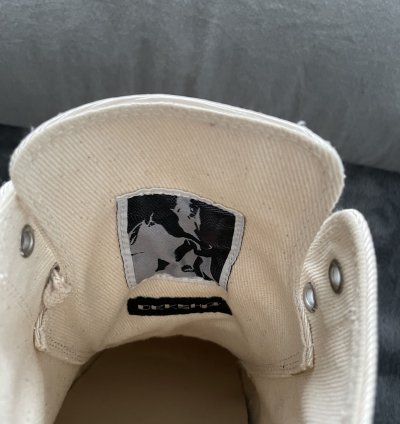 Rick Owens Abstract Ramones Cream