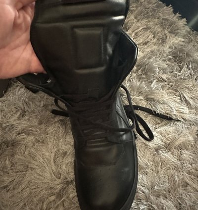 Rick Owens all black geo basket sz 43 nwb