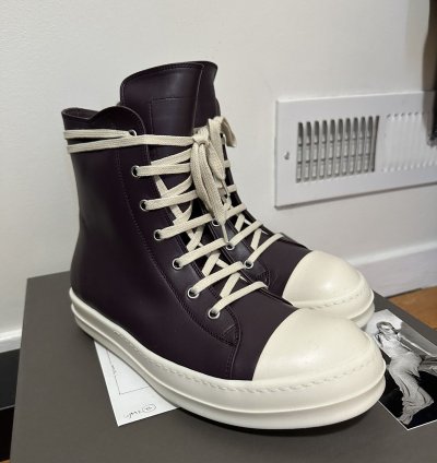 Rick Owens Amethyst Leather Ramones