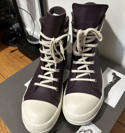 Rick Owens Amethyst Leather Ramones