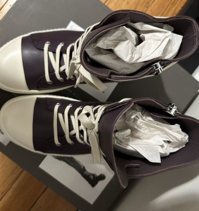 Rick Owens Amethyst Leather Ramones
