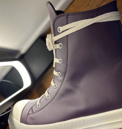 Rick Owens Amethyst Leather Ramones
