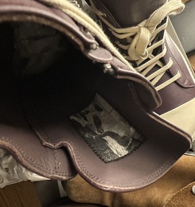 Rick Owens Amethyst Leather Ramones