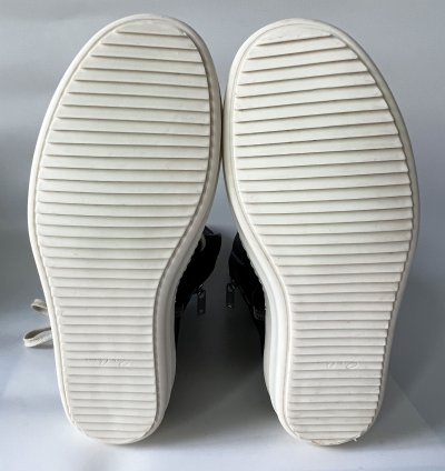 RICK OWENS BLACK GEOBASKET SNEAKER