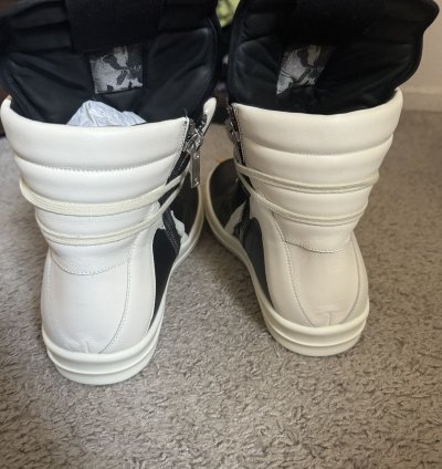 Rick Owens Black Geobasket Sneakers