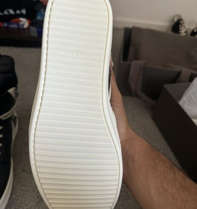 Rick Owens Black Geobasket Sneakers