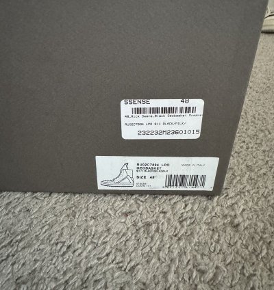 Rick Owens Black Geobasket Sneakers