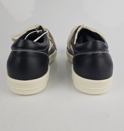 Rick Owens Black Milk Vintage Leather Sneakers New Size 42